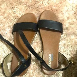 Cute black sandals